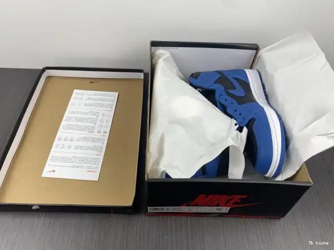 Cheap TBK Marina Jordan 1 High Blue' Air 555088-404 OG Retro 'Dark 0429